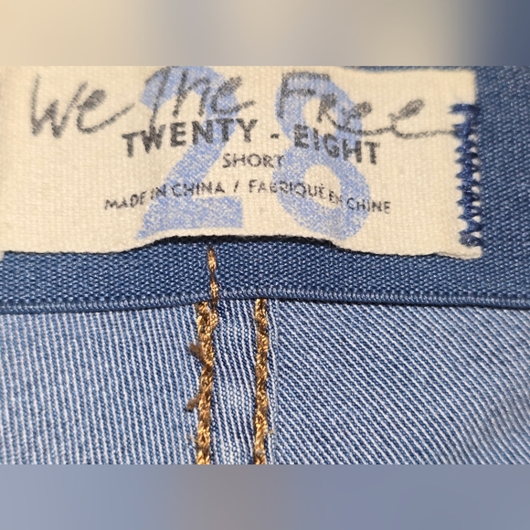 We The Free People Mid-Rise Penny Flare Stretch Denim Jeans Women's Size 28 - Picture 7 of 10